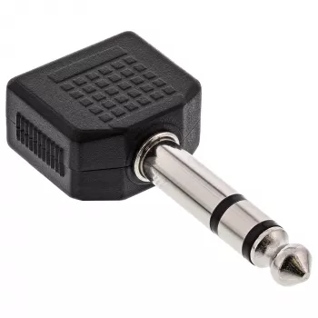 InLine garso adapteris 6,3 mm stereofoninis kištukas / 2× 3,5 mm stereofoninis lizdas
