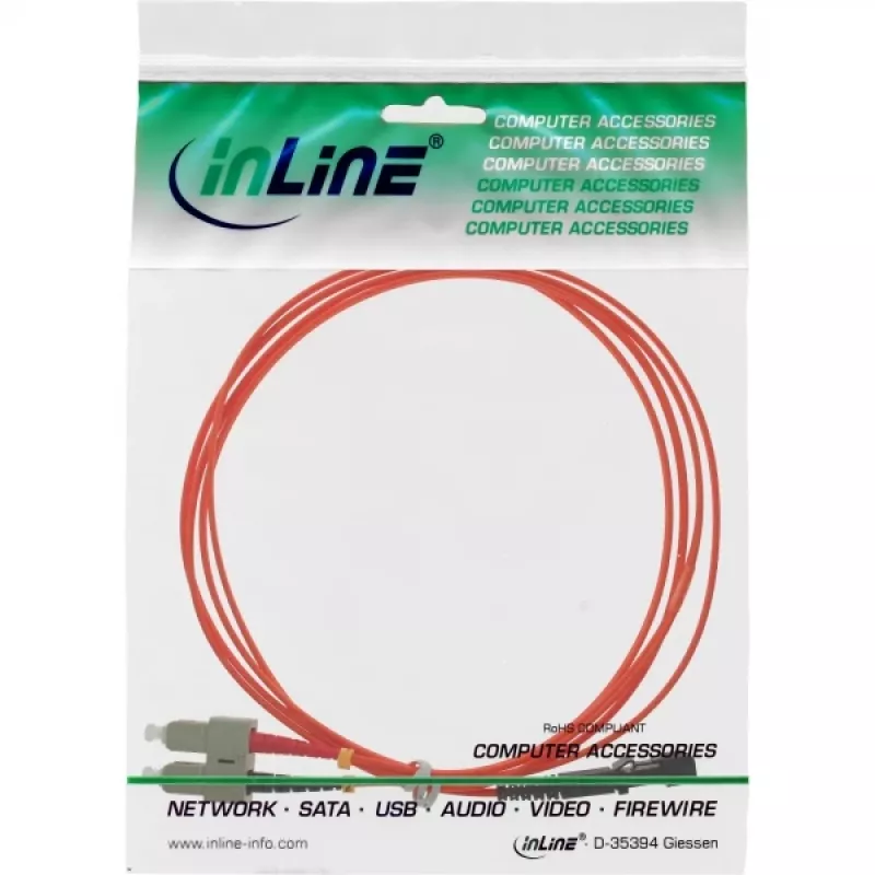 InLine šviesolaidinis dvipusis kabelis MTRJ/SC 50/125µm OM2 3m