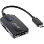 “InLine” kortelių skaitytuvas USB 3.1 USB-C, skirtas SD/SDHC/SDXC, microSD, suderinamas su UHS-II