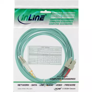 InLine Fiber Optical Duplex kabelis LC/SC 50/125µm OM3 35m