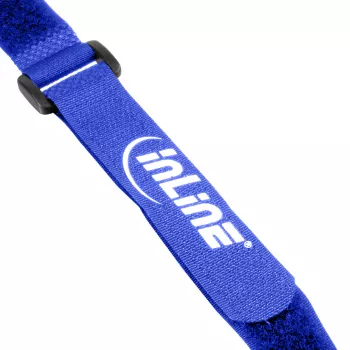 InLine kabelis Strips hook-and-loop 20 x 400mm 10 vnt. blue