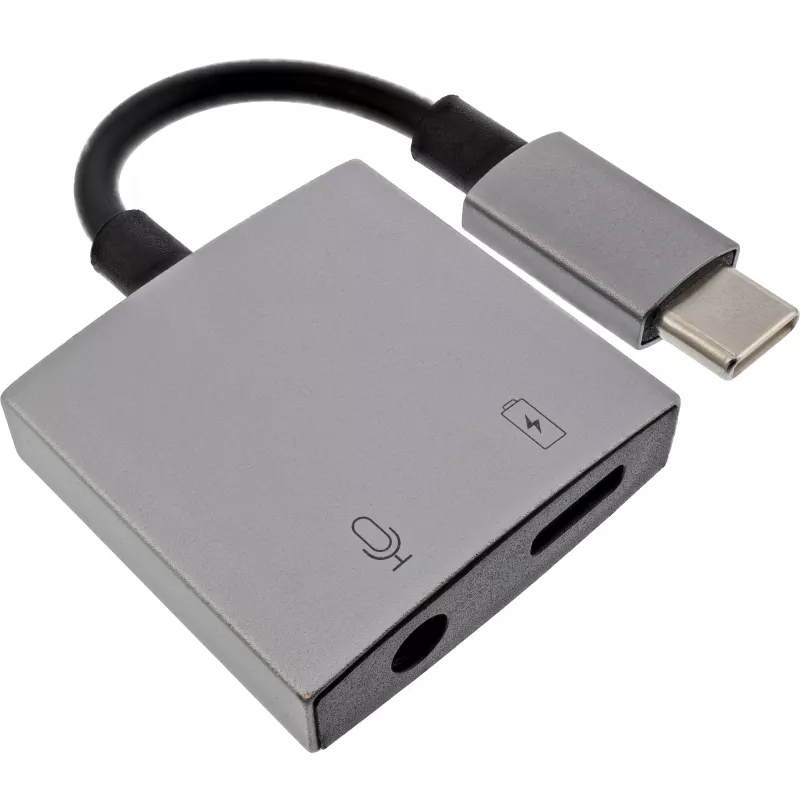 InLine USB-C garso adapterio laidas, USB-C į 3,5 mm lizdą + PD 30 W