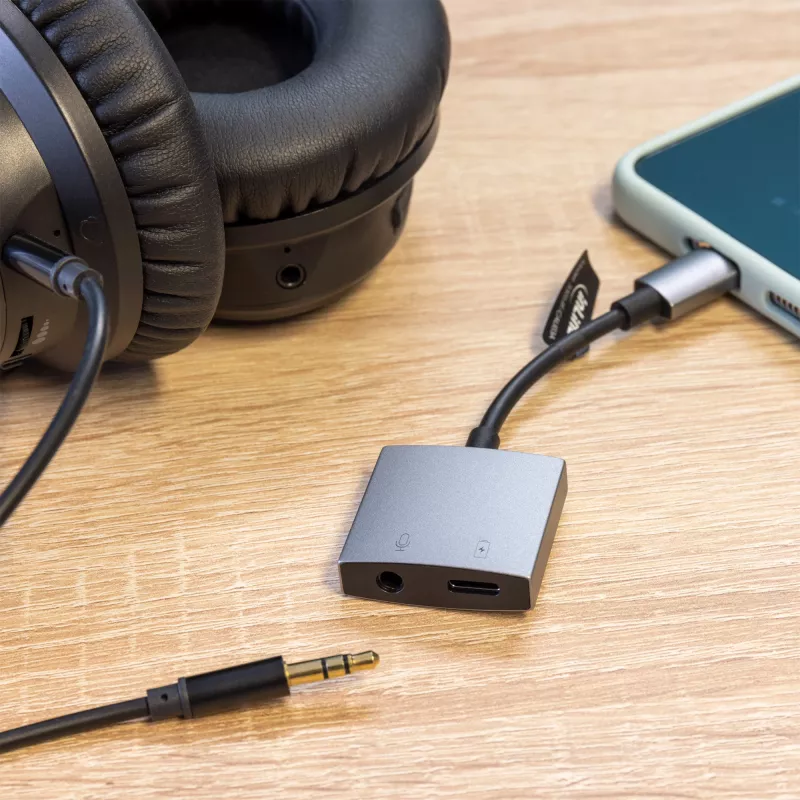 InLine USB-C garso adapterio laidas, USB-C į 3,5 mm lizdą + PD 30 W