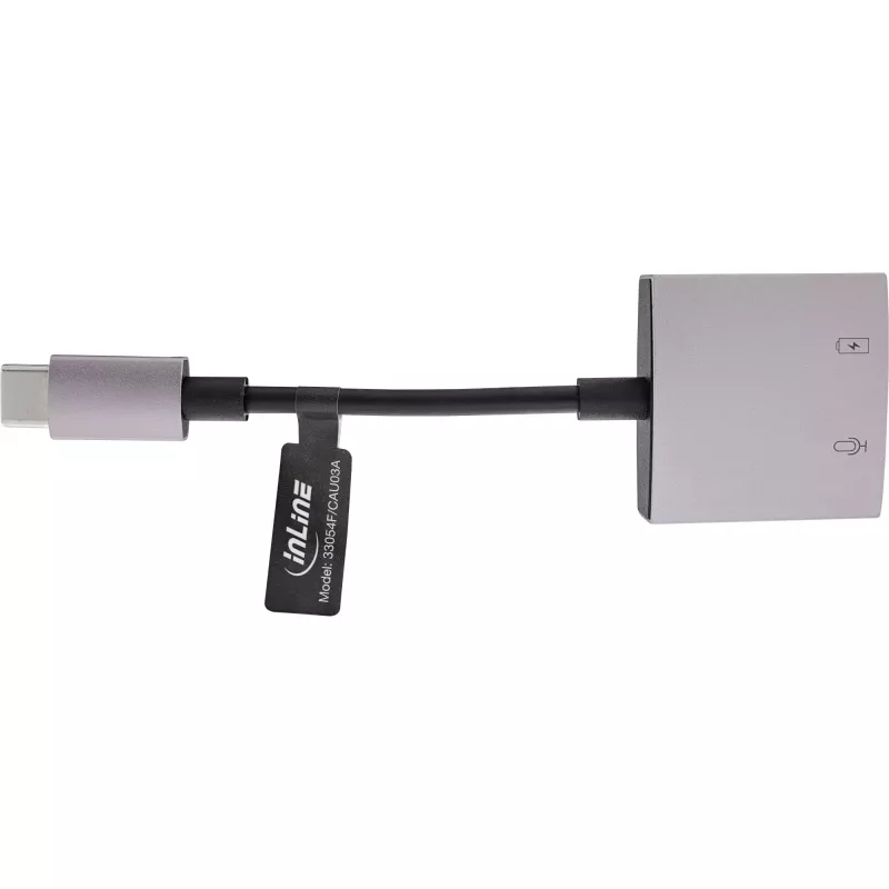 InLine USB-C garso adapterio laidas, USB-C į 3,5 mm lizdą + PD 30 W