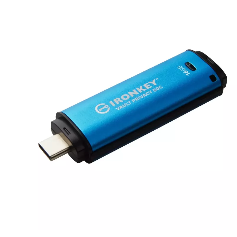 „Kingston Technology IronKey“ 16 GB USB-C Vault Privacy 50C AES-256 šifruotas, FIPS 197