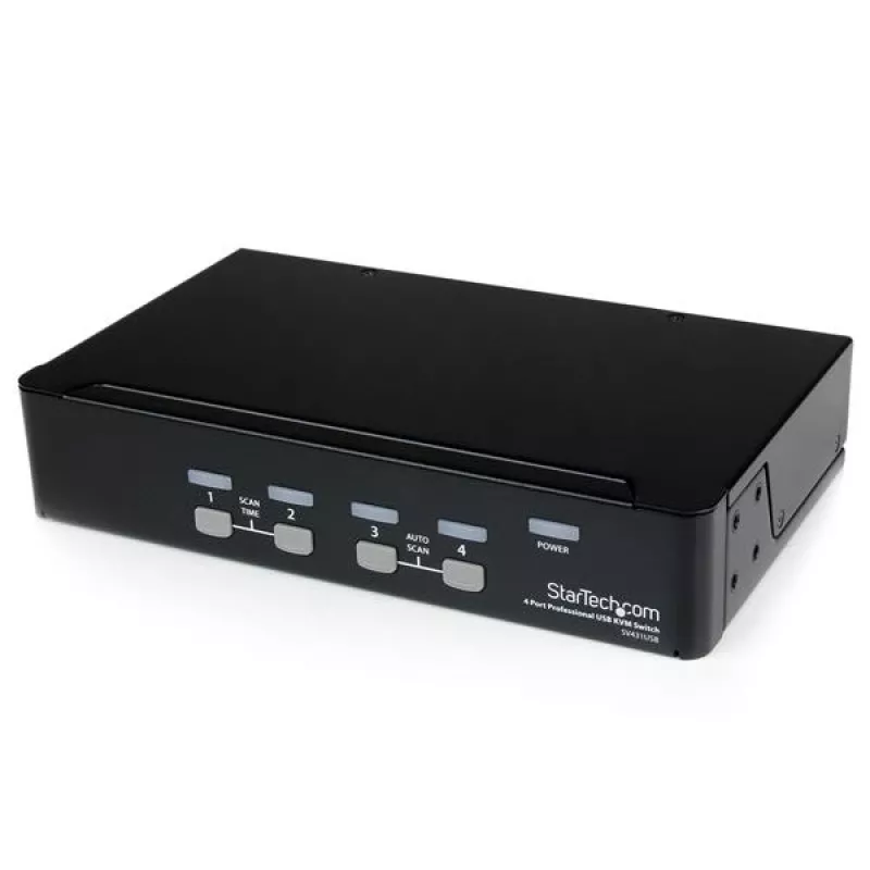 StarTech.com 4 prievadų profesionalus VGA USB KVM jungiklis su šakotuvu