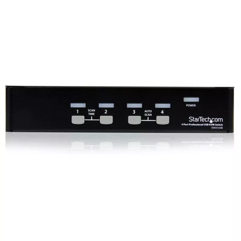 StarTech.com 4 prievadų profesionalus VGA USB KVM jungiklis su šakotuvu