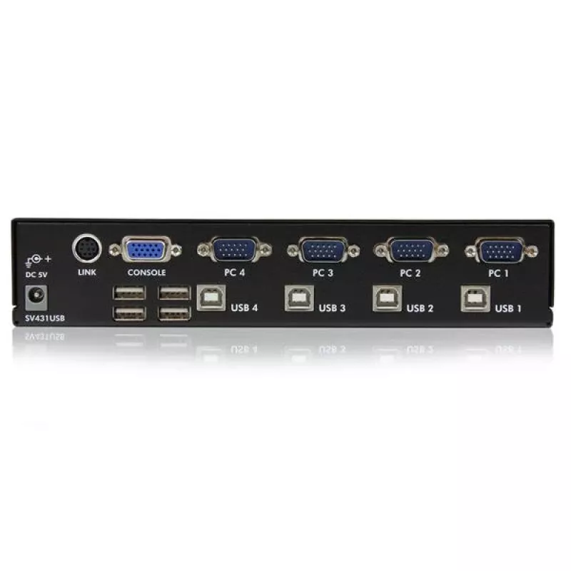 StarTech.com 4 prievadų profesionalus VGA USB KVM jungiklis su šakotuvu