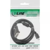 InLine HDMI-DVI laidas, 19 kontaktų kištukas / 18+1 kištukas + feritinis droselis, juodas, 1,8 m