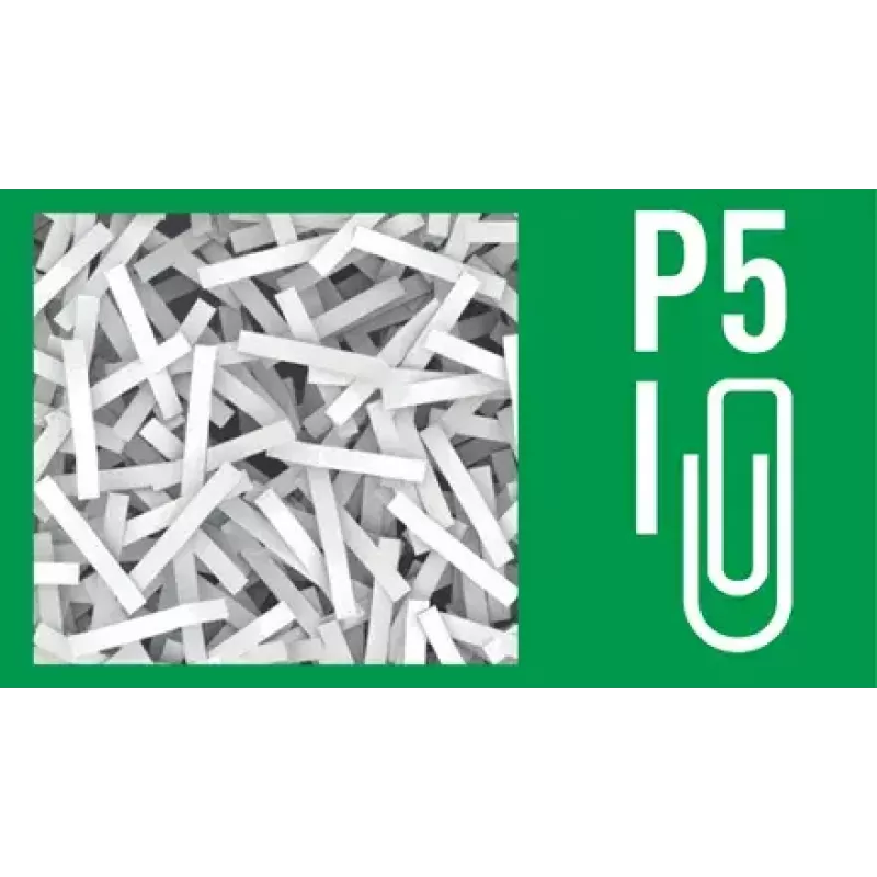 Popieriaus smulkintuvas LEITZ IQ Protect Premium 6M P5 — Mikro pjovimas, 18 l, Jutiklinis valdymas, 351×204×355 mm