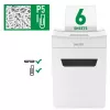 Popieriaus smulkintuvas LEITZ IQ Protect Premium 6M P5 — Mikro pjovimas, 18 l, Jutiklinis valdymas, 351×204×355 mm