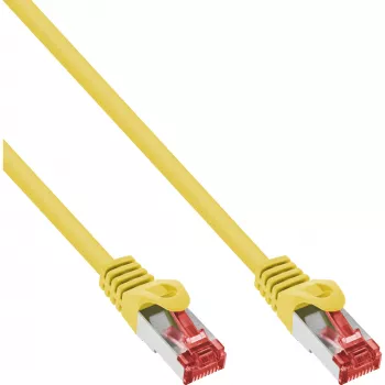 InLine komutacinis kabelis S/FTP PiMF Cat.6 250MHz PVC CCA geltonas 1,5m