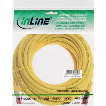„InLine“ komutacinis kabelis S/FTP PiMF Cat.6 250MHz PVC CCA geltonas 10 m