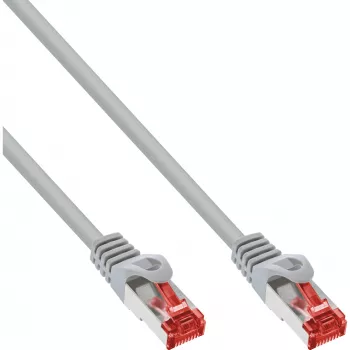 InLine komutacinis kabelis S/FTP PiMF Cat.6 250MHz PVC CCA pilkas 7.5m