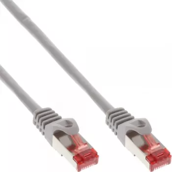 InLine komutacinis kabelis S/FTP PiMF Cat.6 250MHz PVC CCA pilkas 1m