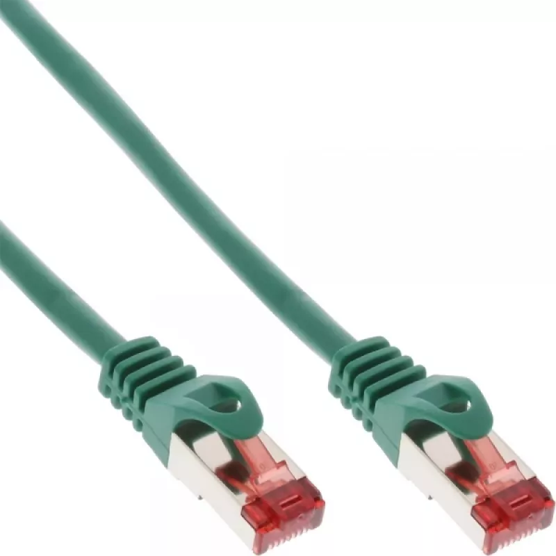 InLine komutacinis kabelis S/FTP PiMF Cat.6 250MHz PVC CCA žalias 0,5 m