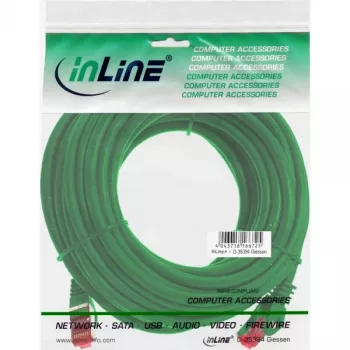 InLine komutacinis kabelis S/FTP PiMF Cat.6 250MHz PVC CCA žalias 10m
