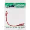 InLine komutacinis kabelis S/FTP PiMF Cat.6 250MHz PVC CCA raudonas 0,25m