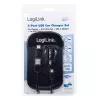 Mobiliojo įrenginio įkroviklis LogiLink PA0204 Universalus Juodas Cigarečių degiklio lizdui Vidinis 12/24V 2,1A
