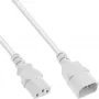 Maitinimo laido ilgintuvas C13 C14 InLine 16631W 1 m baltas