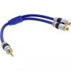 InLine garso kabelis Premium 2x RCA lizdas / 3,5 mm kištukas paauksuotas 0,25 m