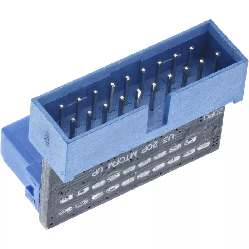 InLine USB 3.0 adapteris vidinis kištukas lizdas AUKŠTYN kampuotas 33448O