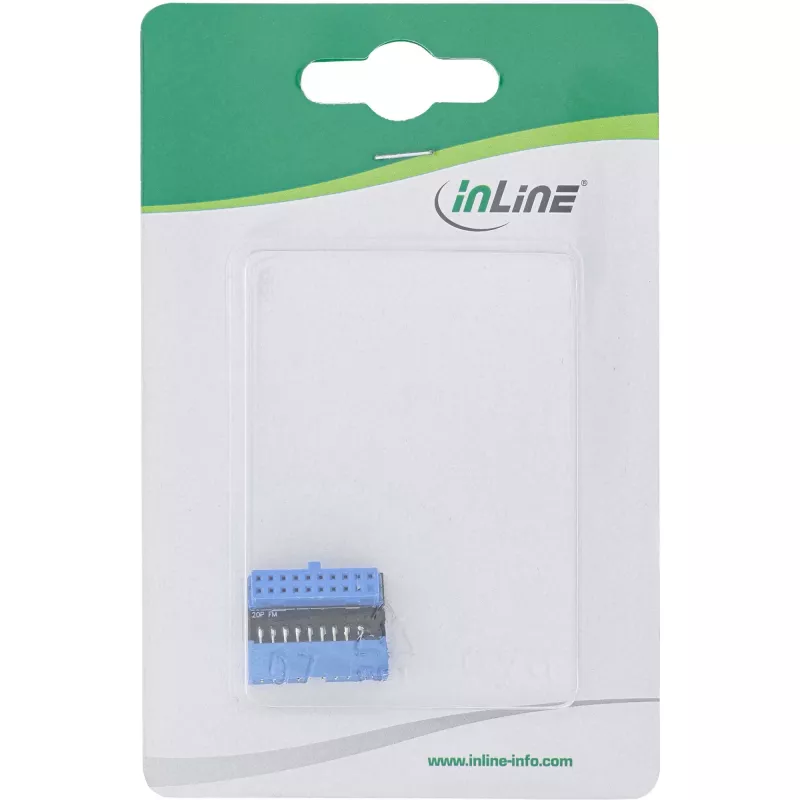 InLine USB 3.0 adapteris vidinis kištukas lizdas AUKŠTYN kampuotas 33448O