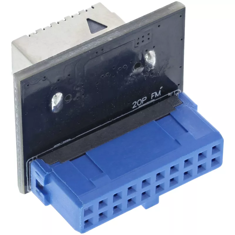 InLine USB 3.0 į USB 3.1 priekinio skydelio Key-A adapteris, tiesus, vidinis
