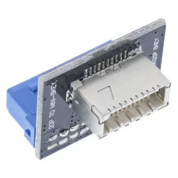 InLine USB 3.0 – USB 3.1 priekinio skydelio Key-B adapteris, tiesus, vidinis