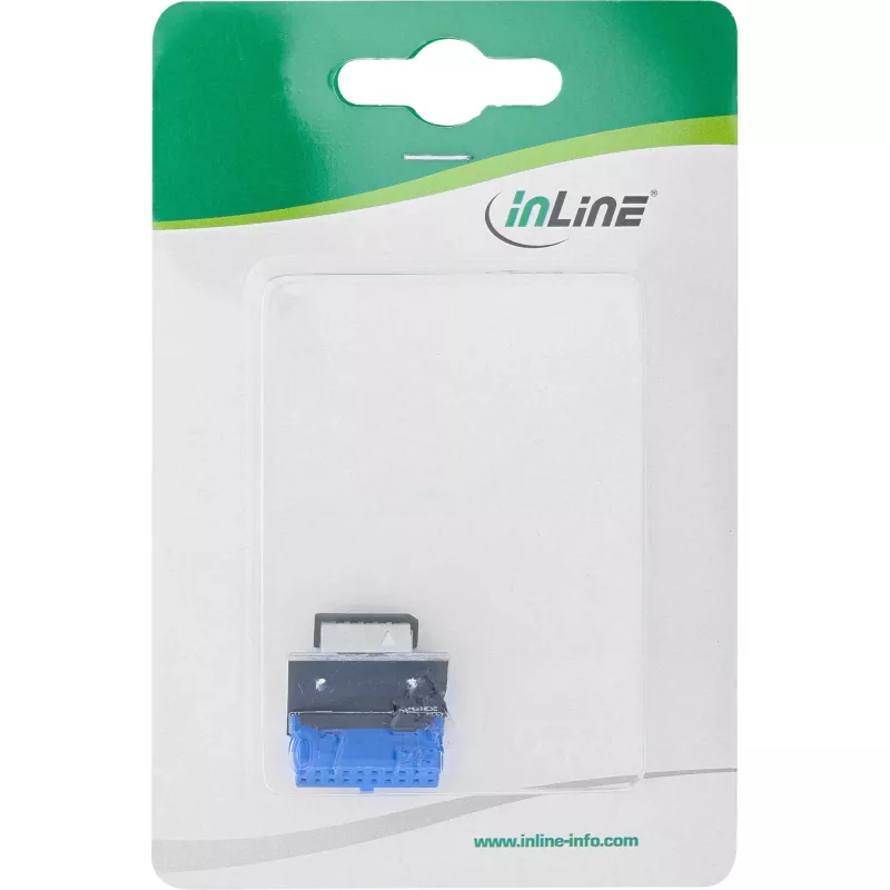 InLine USB 3.0 – USB 3.1 priekinio skydelio Key-B adapteris, tiesus, vidinis