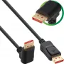 InLine DisplayPort 1.4 laidas, 8K4K, žemyn nukreiptas, juodos ir auksinės spalvos, 5m