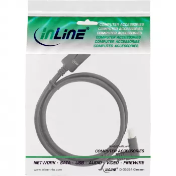 InLine DisplayPort 1.4 laidas, 8K4K, žemyn nukreiptas, juodos ir auksinės spalvos, 5m