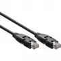 InLine 180° komutacinis kabelis S/FTP PiMF Cat.6A 500 MHz be halogenų varinis juodas 1 m