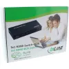 InLine HDMI jungiklis 3 IN į 1 OUT signalas 4K2K 3D HD garsas