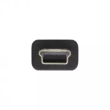 InLine USB 2.0 Mini laidas, USB A tipo kištukas / Mini B tipo kištukas, 5 kontaktų, juodas, 2 m