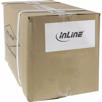 InLine 45 vnt. didmeninė pakuotė maitinimo laidas Type F kampuotas C13 kairėn kampuotas juodas 1m