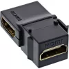 “InLine HDMI Keystone” įsmeigiamasis modulis, 4K/60 Hz, HDMI AF/AF kampinis juodas