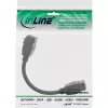 InLine HDMI 2x Keystone laidas 4K/60Hz, HDMI A (moteriška/moteriška), juodas, 0,2 m