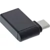 InLine USB 3.2 Gen.2 adapteris, USB-C kištukas į USB-A lizdą, 90° kampinis, OTG