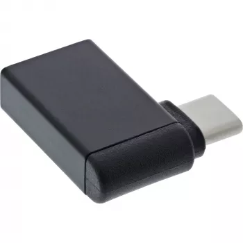 InLine USB 3.2 Gen.2 adapteris, USB-C kištukas į USB-A lizdą, 90° kampinis, OTG