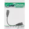 “InLine” USB 3.2 Gen1 2x keystone adapterio laidas, 2x USB A keystone lizdas, 0,2 m