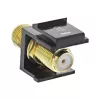 InLine Keystone montavimo adapteris, palydoviniam kabeliui, 2x F lizdai, juodas