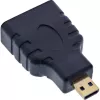 “InLine” HDMI adapteris HDMI A (moteriška) / HDMI D (vyriška), 4K/60Hz, paauksuoti kontaktai