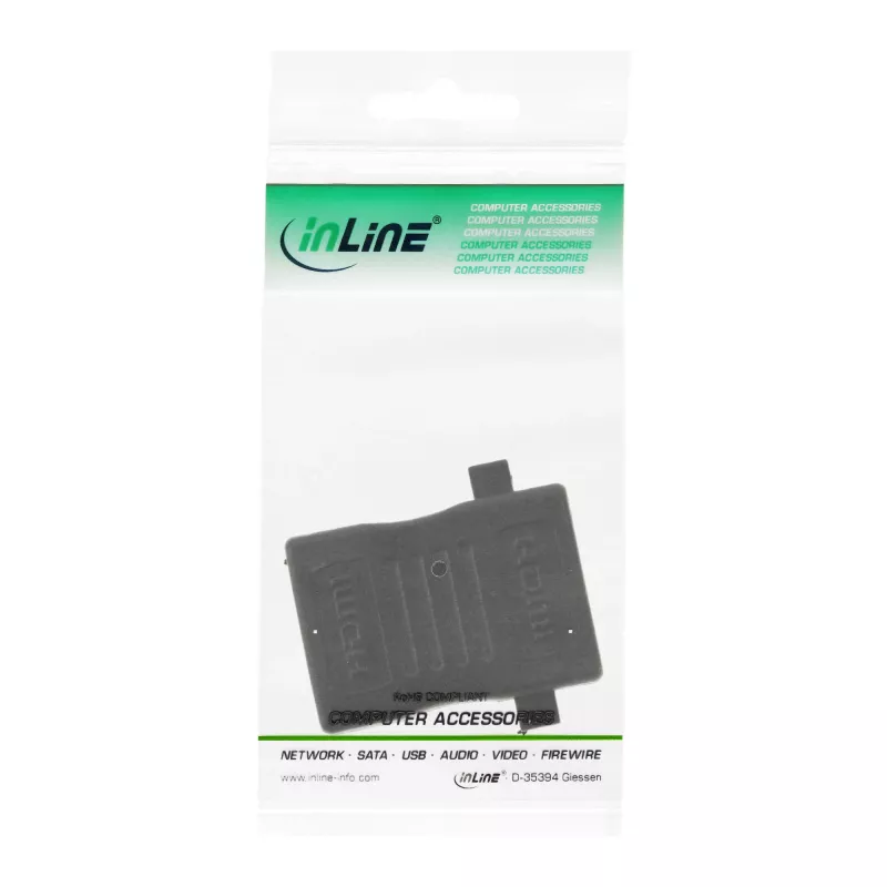 InLine HDMI montavimo adapteris HDMI A jungtis / jungtis, auksuotas, 4K2K
