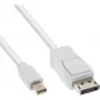 InLine Mini DisplayPort į DisplayPort kabelis baltas 3 m