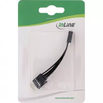 InLine USB vidinis ilgintuvas 2x 5 kontaktų kištukas/lizdas tiesiogiai, 0,05 m
