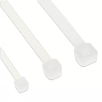 Kabelių raiščiai InLine 450 mm × 4,8 mm, tempiamasis stipris 215,7 N, balta, 100 vnt.
