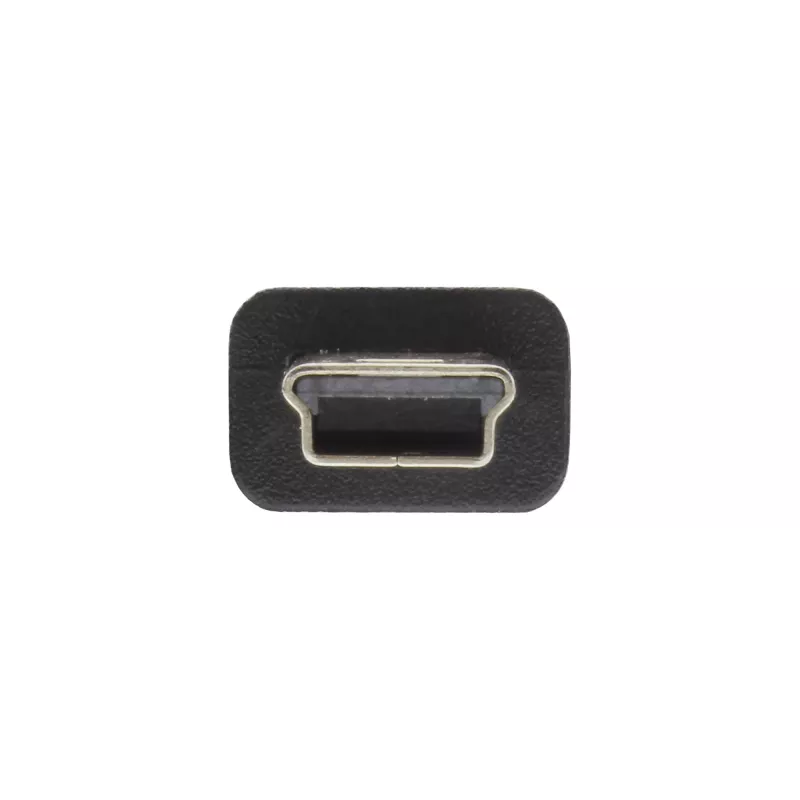 InLine USB 2.0 Mini laidas USB A tipo kištukas / Mini B kištukas, 5 kontaktų, juodas, 0,3 m