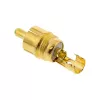 InLine RCA metalinis kištukas litavimui, sidabrinis, baltas žiedas, 6 mm kabeliui