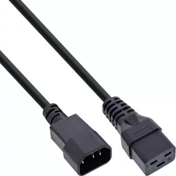 InLine maitinimo adapterio laidas, IEC-60320 C14 į C19, 3x1,5mm², maks. 10A, 3m